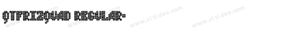 QTFrizQuad Regular字体转换